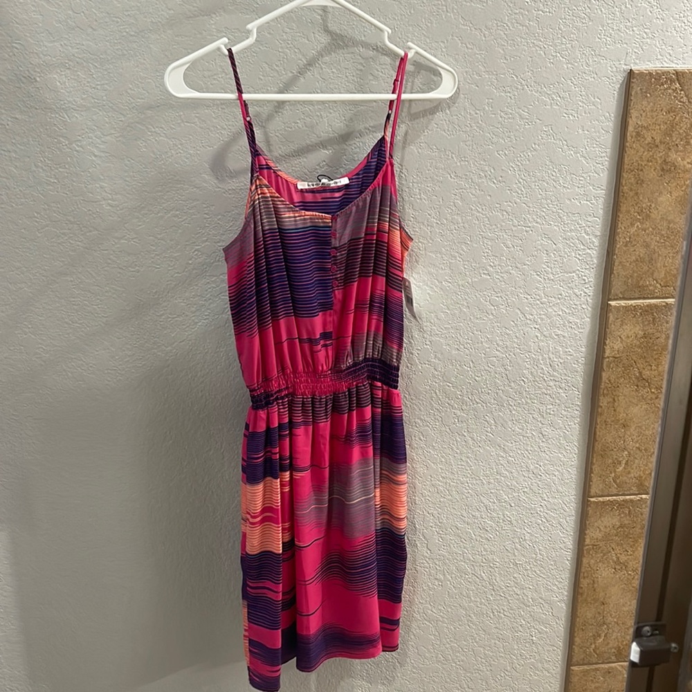 Brand new dress with tags from Nordstrom, size medium, multi color